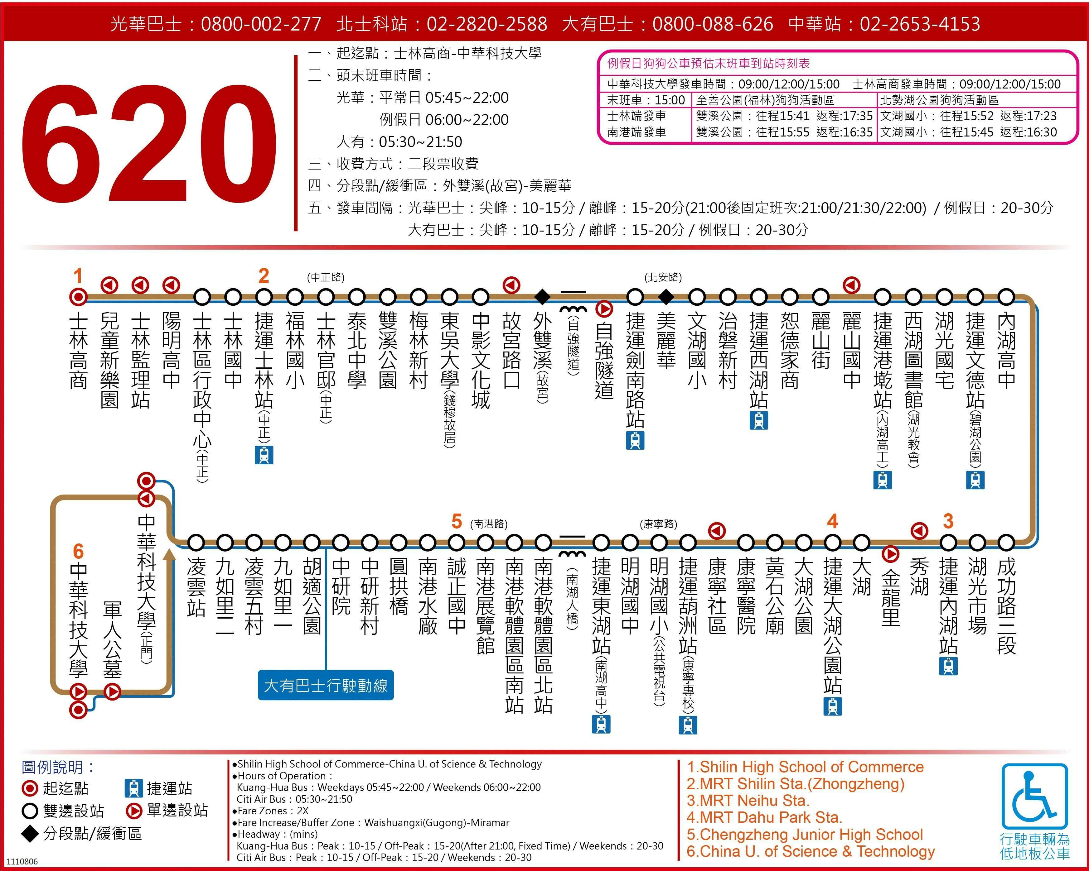 北環幹線路線圖-台北市公車