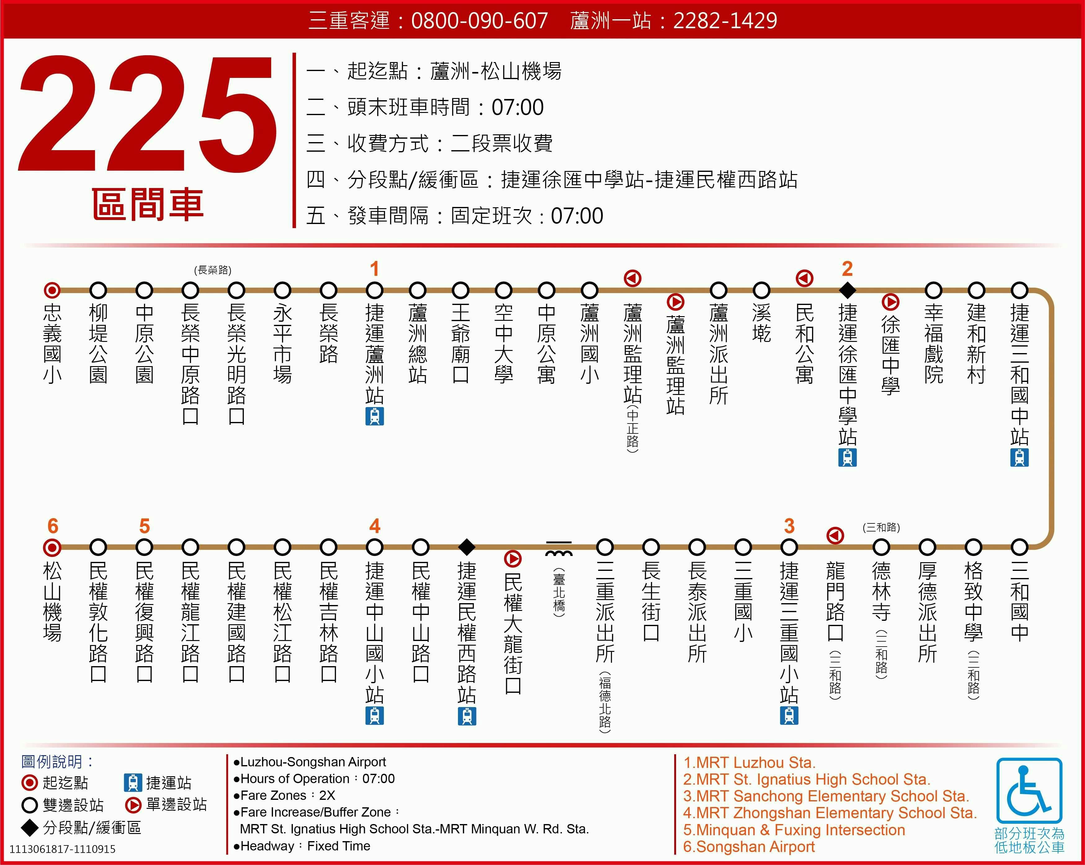 225區路線圖-台北市公車